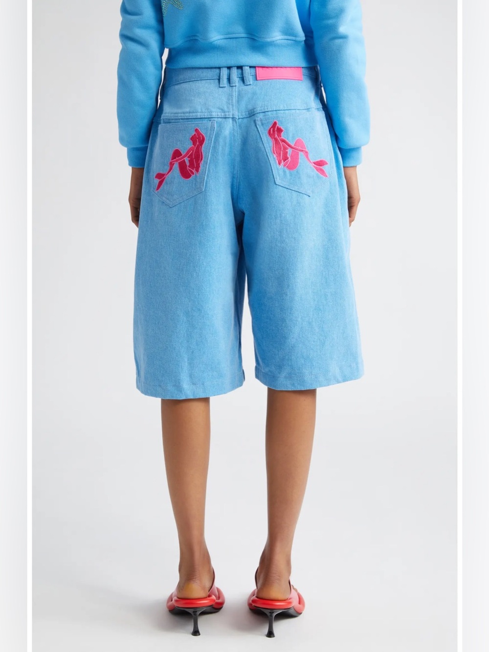 Marshall Columbia x Disney The Little Mermaid High Waist Denim Shorts, Large